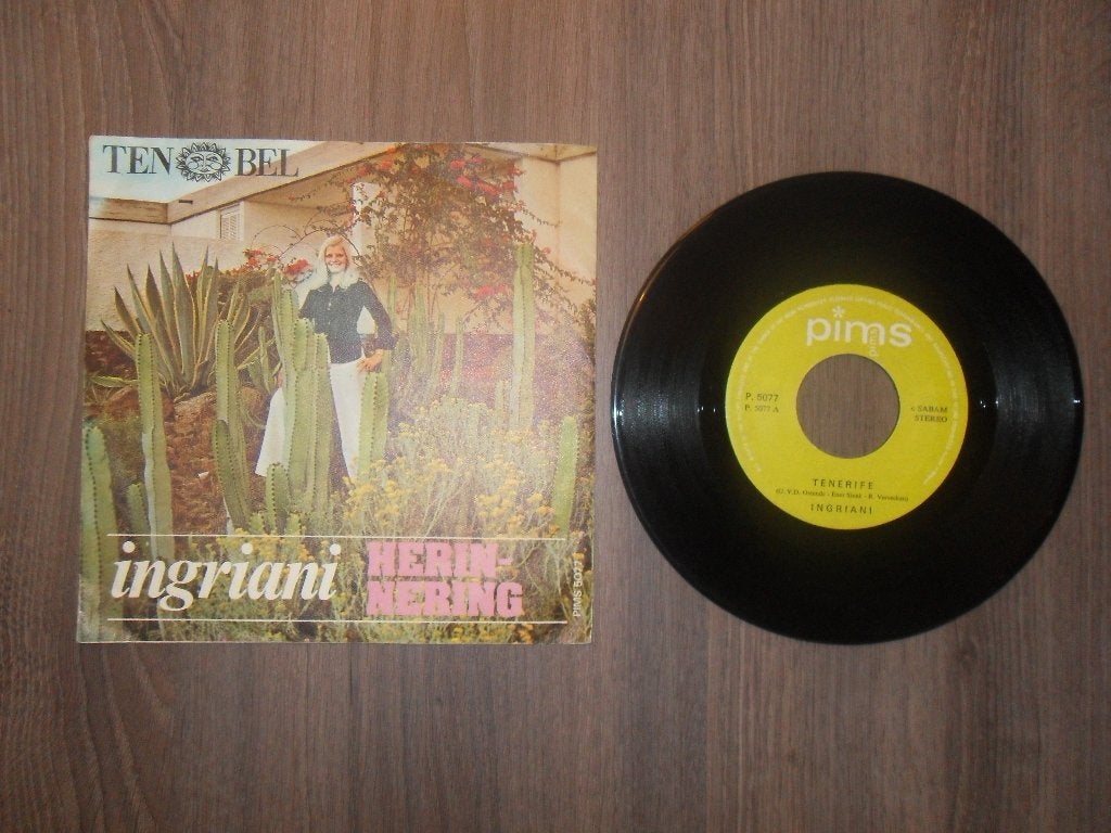 Ingriani - Tenerife, Cd's en Dvd's, Ophalen of Verzenden, Gebruikt, 7 inch, Levenslied of Smartlap