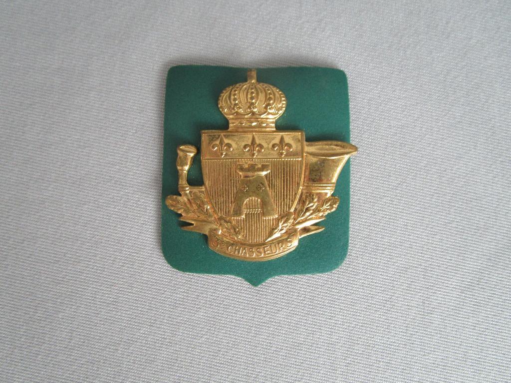 militair, kenteken jagers te voet, Collections, Objets militaires | Général, Enlèvement, Armée de terre, Emblème ou Badge