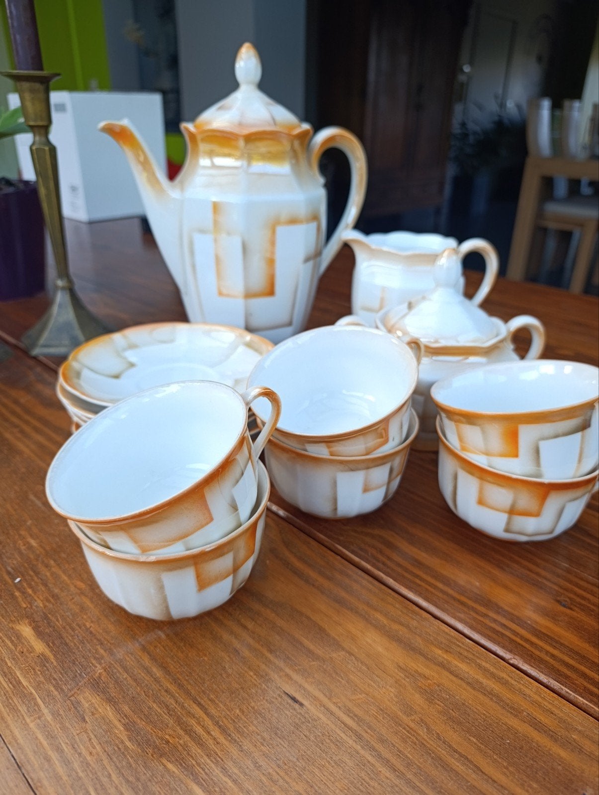 Prachtig Art Deco Servies – C.A. Lehmann & Co (Kahla) – Ca., Antiek en Kunst, Ophalen