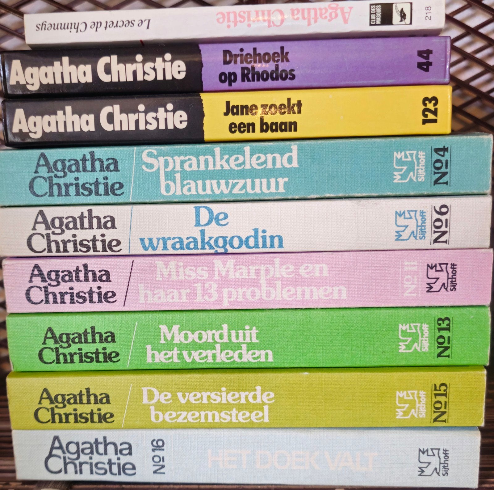 9x Agatha Christie – vintage detectives, Ophalen, Gelezen