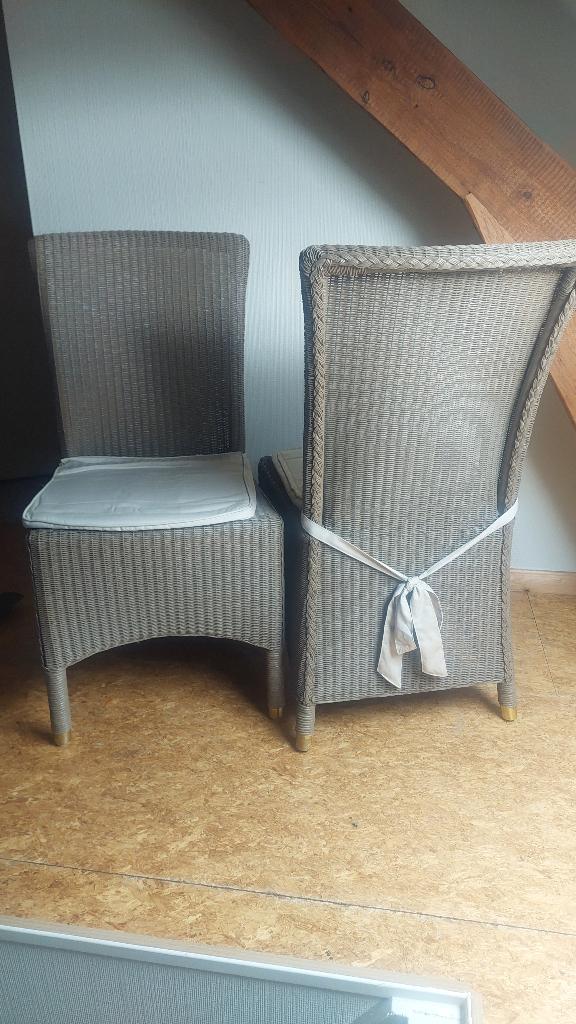 Loom stoelen kleur taupe, Ophalen, Zo goed als nieuw, Overige kleuren, Vijf, Zes of meer stoelen
