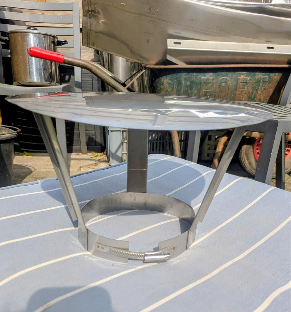 Chapeau plat inox ∅ 150 mm, Enlèvement