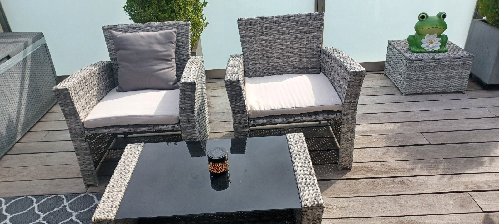 2 leuke terraszetels met tafel, Enlèvement