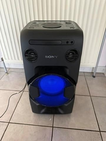 Sony Party Speaker met lichteffecten, Haut-parleur central, 60 à 120 watts, Comme neuf, Enlèvement