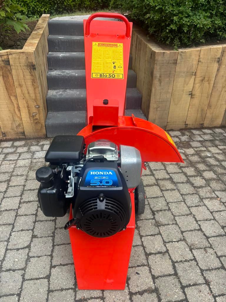 Caravaggi Bio50 hakslelaar, Tuin en Terras, Hakselaars, Gebruikt, Benzine, Ophalen