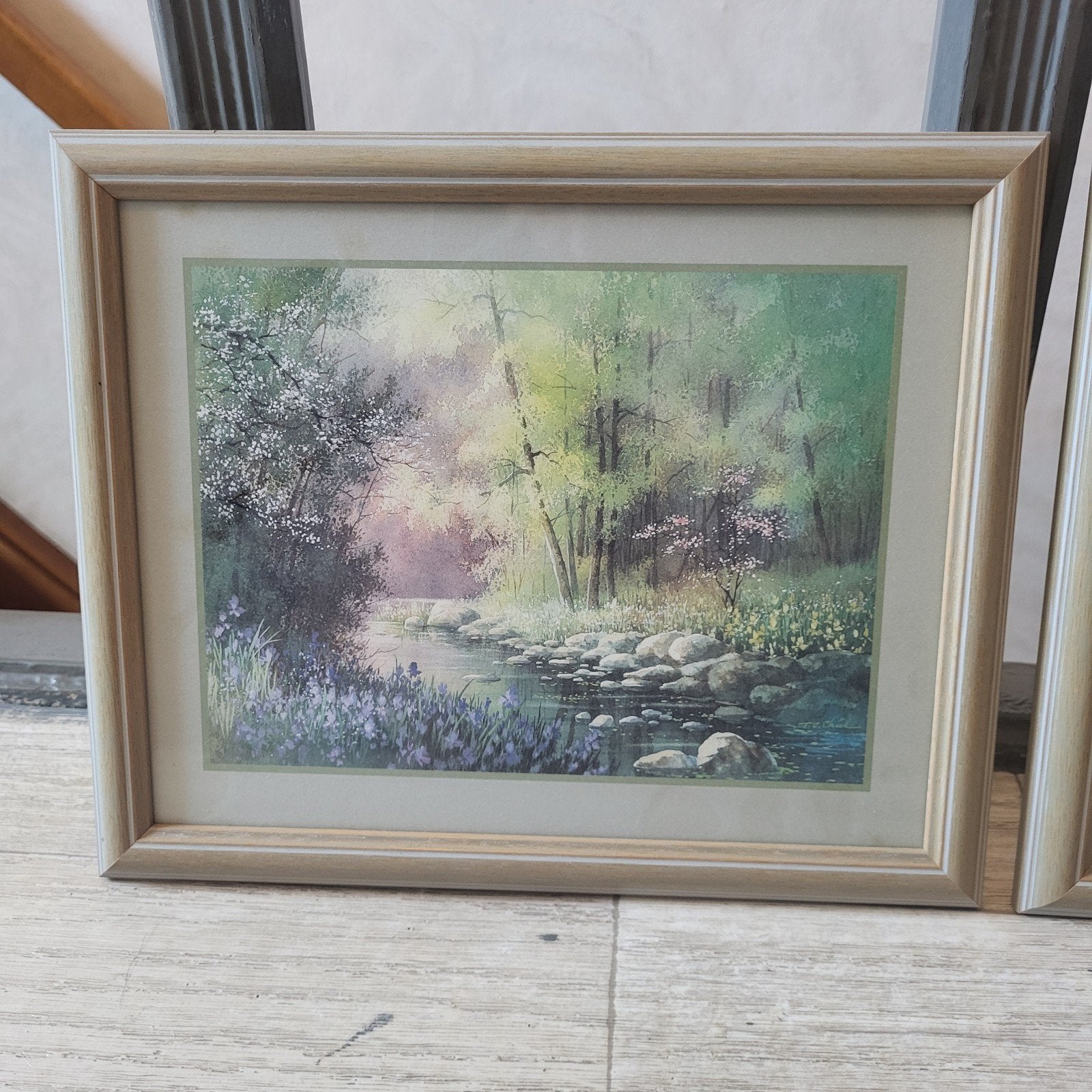 Prachtige Set van 3 Vintage Landschappen – Andres Orpinas, Antiek en Kunst, Kunst | Schilderijen | Klassiek, Vintage, Ingelijst