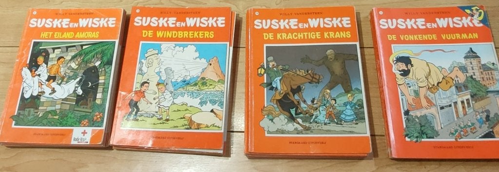 Suske en Wiske stripalbums (incl lage nrs 68,74,82..), Ophalen, Willy Vandersteen, Zo goed als nieuw, Meerdere stripboeken
