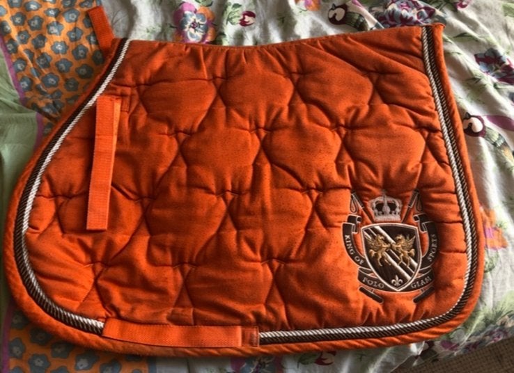Zadeldekje, Dieren en Toebehoren, Ophalen, Zo goed als nieuw, Oranje, Zadeldekje