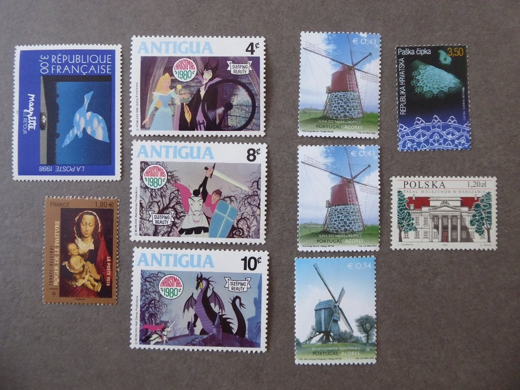 Lot 10 timbres neufs divers pays, Ophalen of Verzenden