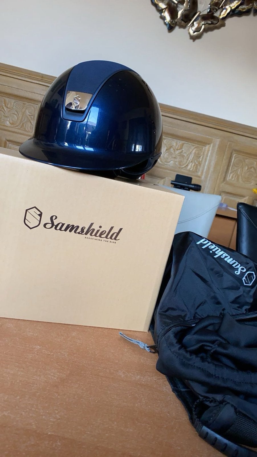 Bombe samshield à vendre, Enlèvement ou Envoi, Bleu, Polyvalence, S