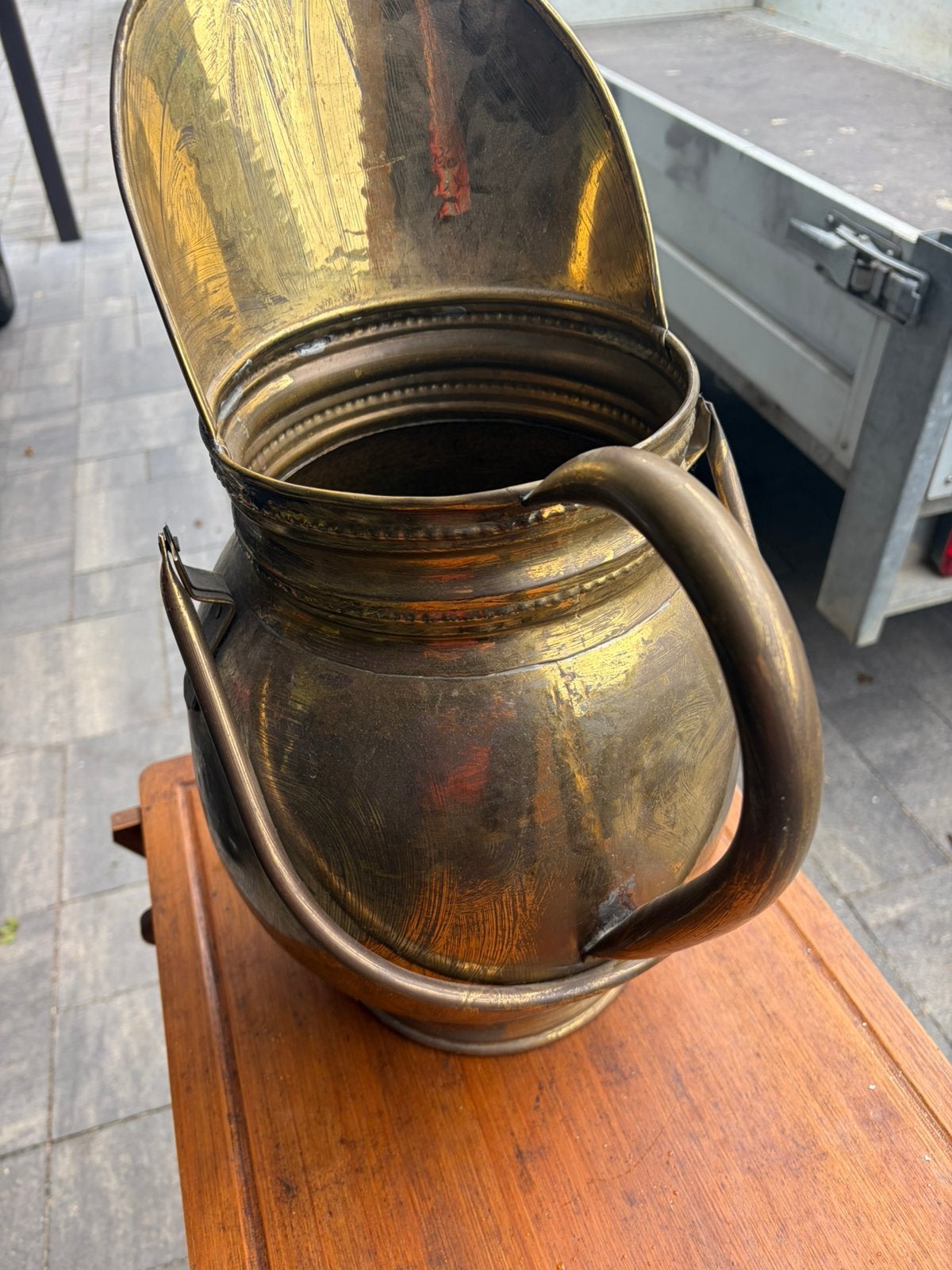 Koperen pot, Antiek en Kunst, Ophalen, Koper