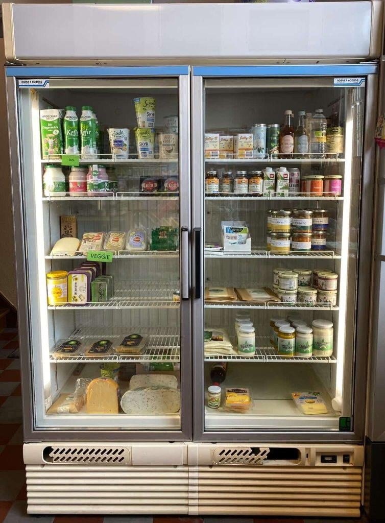 Framec dubbele glasdeur koelkast, Ophalen, 200 liter of meer, 60 cm of meer, 160 cm of meer