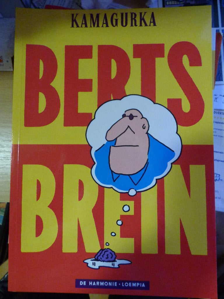 kamagurka ,  berts brein ,,    softcover in nieuwe staat, Boeken, Ophalen of Verzenden
