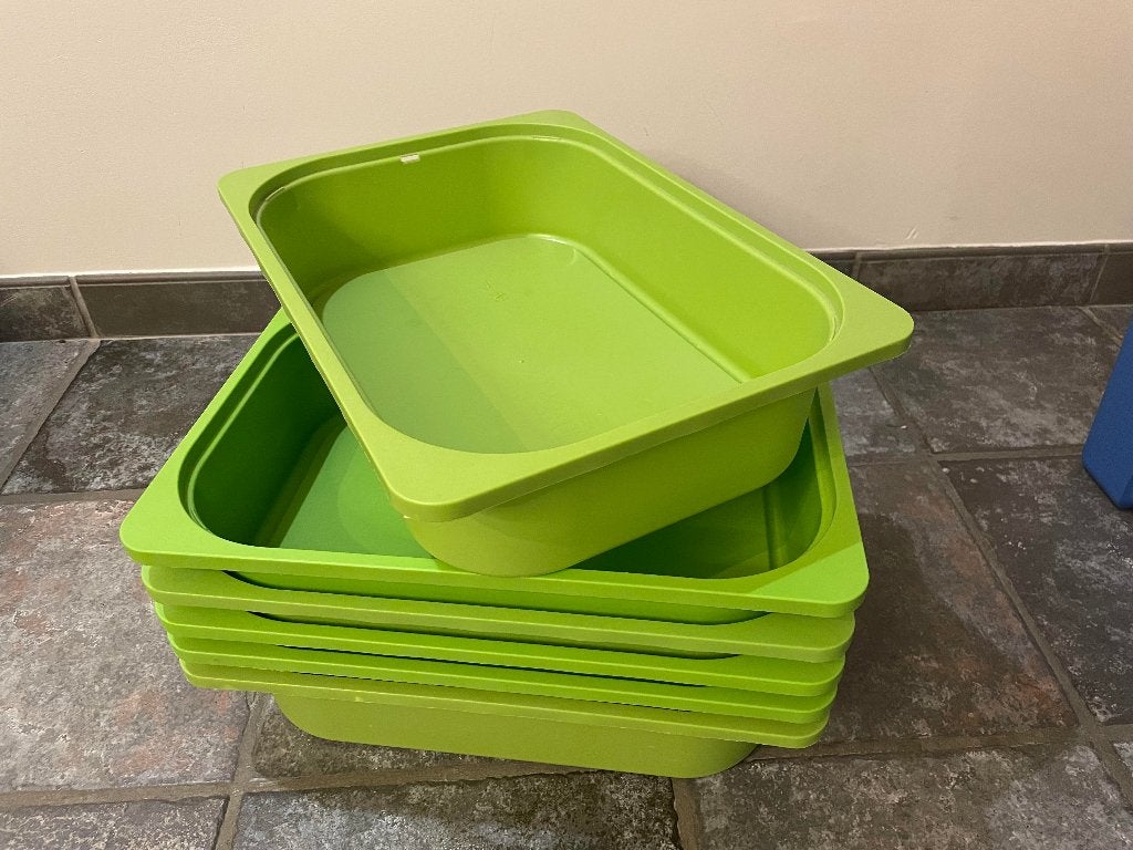 6 groene trofast bakken ikea, Kinderen en Baby's, Ophalen of Verzenden