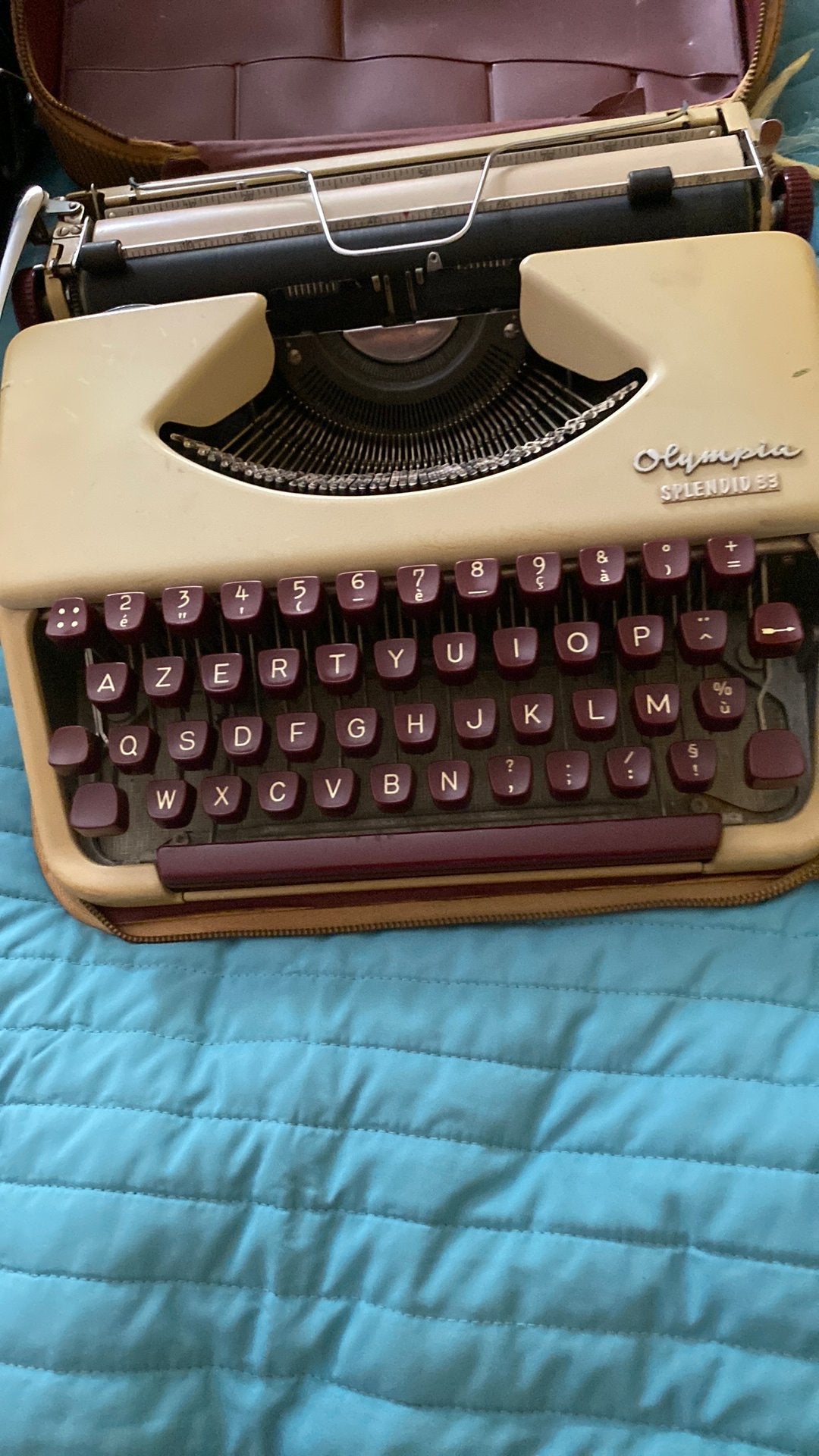 Oude vintage schrijfmachiene, Verzenden, Gebruikt