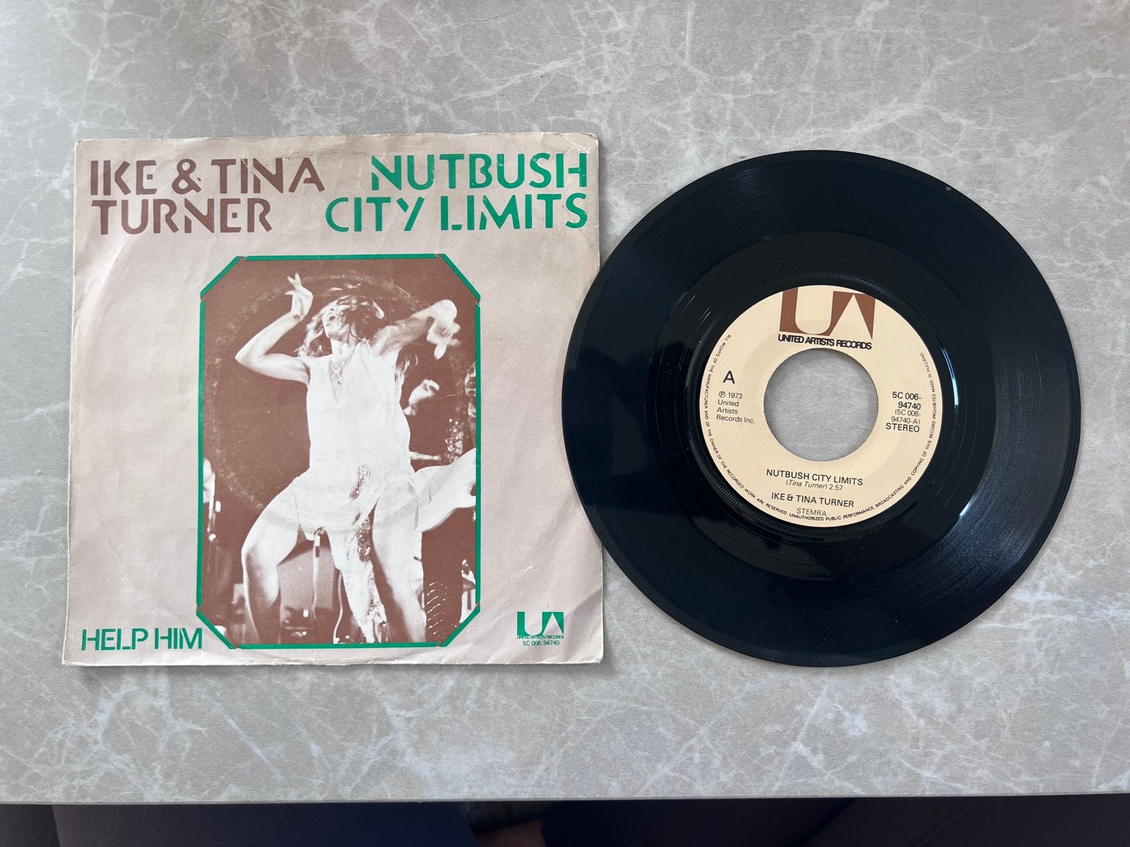 Vinyl 7" 45RPM Ike & Tina Turner, Cd's en Dvd's, Vinyl Singles, Ophalen of Verzenden, Gebruikt, 7 inch