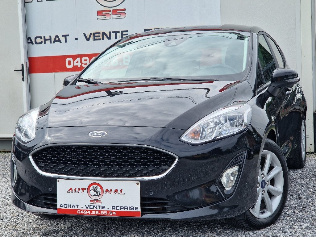 FORD FIESTA 1.0 EcoBoost 95CH*1 EIGENAAR*CARPLAY*PDC*CLIM, Dealer onderhouden, Zwart, Bedrijf, 5 deurs