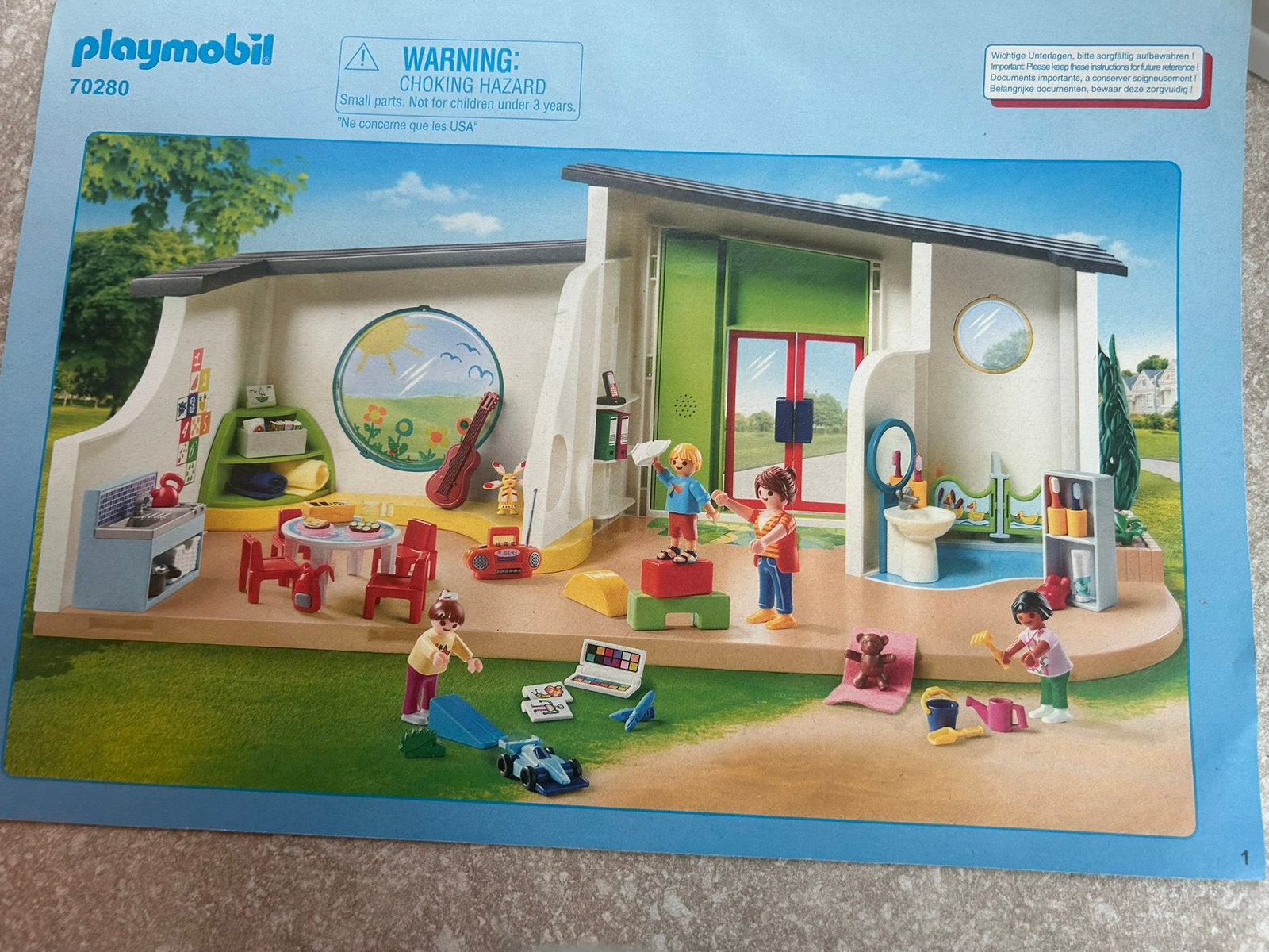 PLAYMOBIL City Life Kinderdagverblijf 'De regenboog' - 70280, Kinderen en Baby's, Speelgoed | Playmobil, Gebouw, Complete set