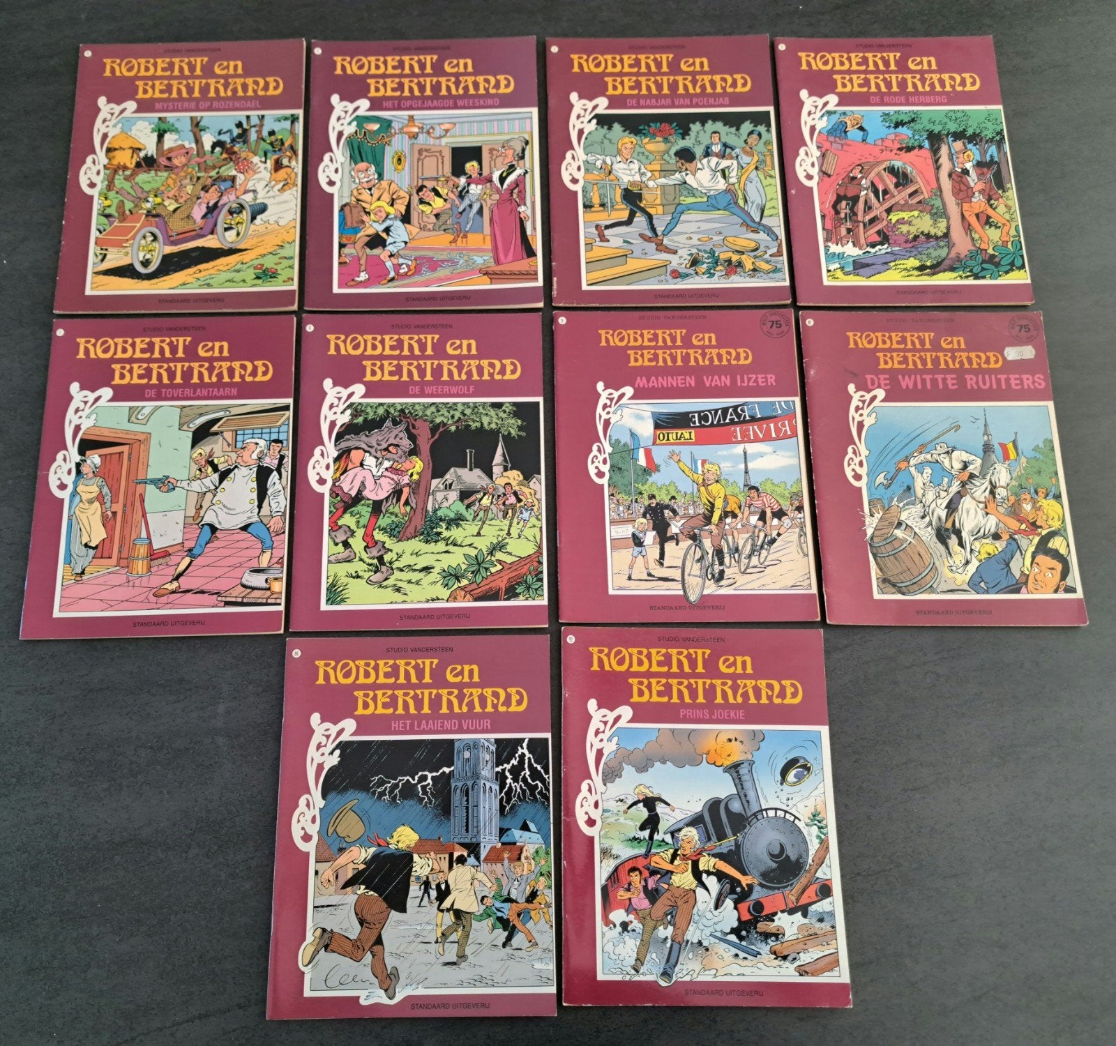 Lot strips: Robert en Bertrand, Ophalen of Verzenden, Gelezen