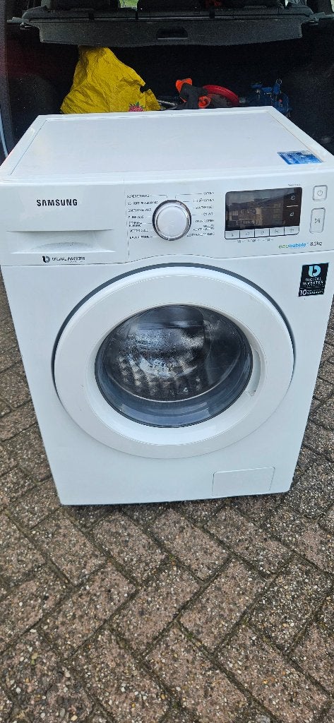 Samsung ecobubble 8kg wasmachine, Electroménager, 1200 à 1600 tours, 85 à 90 cm, Programme lavage à la main, Chargeur frontal