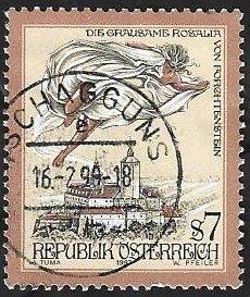 1 Postzegel Oostenrijk 1997 Sagen en legenden (I), Timbres & Monnaies, Timbres | Europe | Autriche, Enlèvement ou Envoi, Affranchi