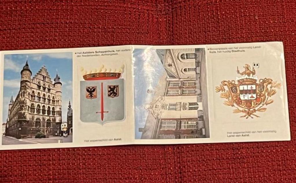 4 oude stickers Aalst jaren 70-80, Enlèvement ou Envoi