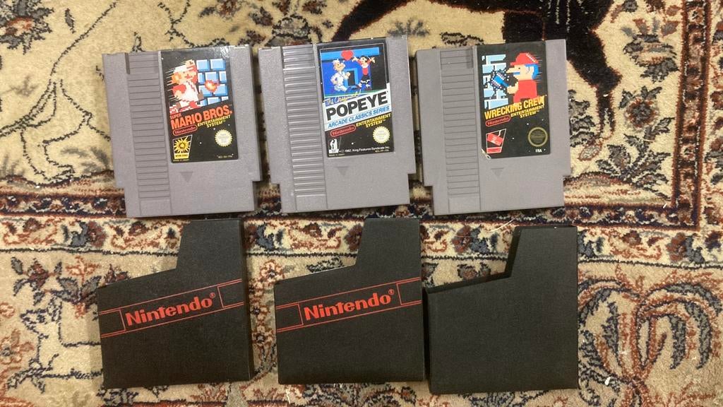 NES nintendo super mario popeye en wrecking crew, 2 joueurs, À partir de 7 ans, Aventure et Action, Enlèvement