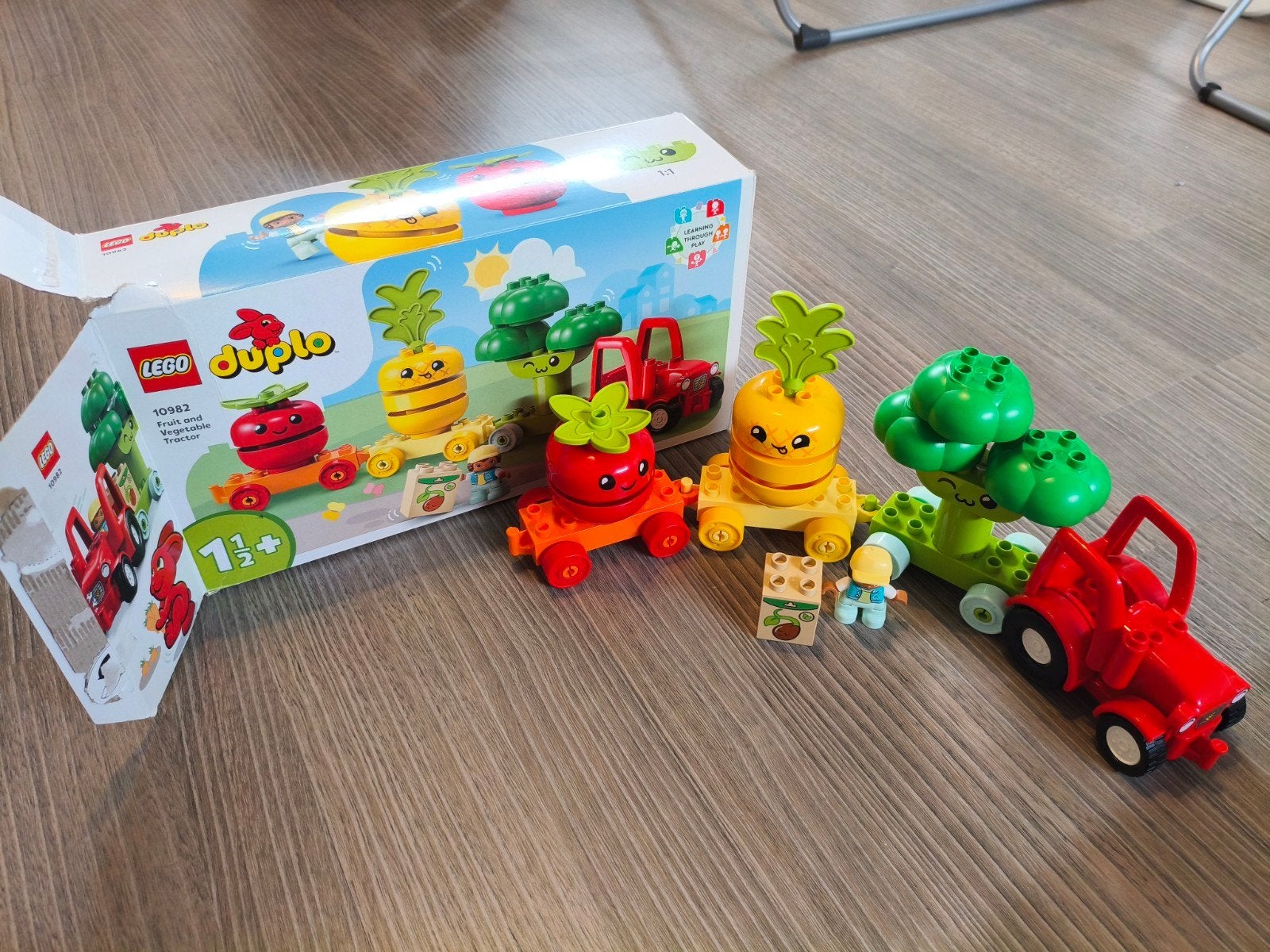 Lego Duplo fruit and vegetable tractor, Boîte incluse, Ensemble complet, Comme neuf, Duplo