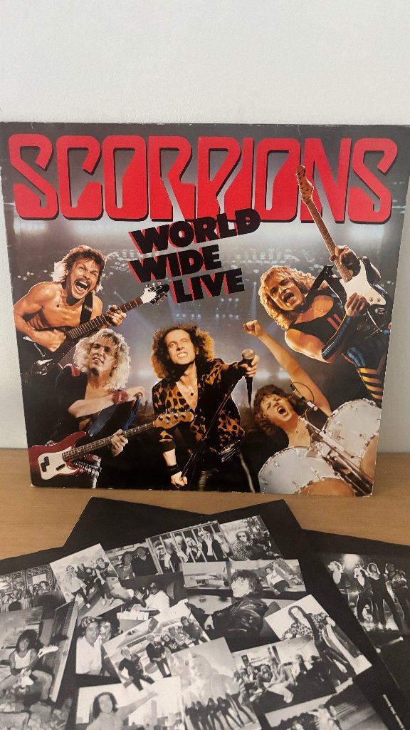 LP - Scorpions - World Wide Live, CD & DVD, Vinyles | Hardrock & Metal, Double LP, Enlèvement ou Envoi, Utilisé, Hard rock