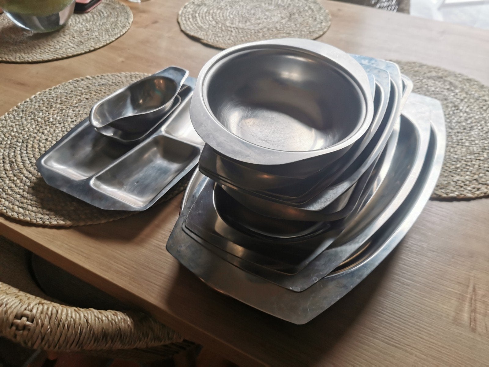 Inox schotels in propere en goede staat.13 stuks.
vp slechts, Huis en Inrichting, Ophalen, Zo goed als nieuw, Metaal