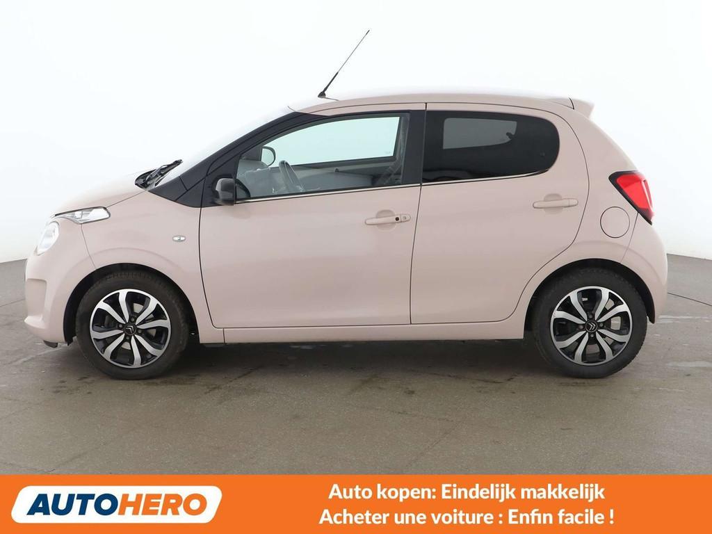 Citroën C1 1.0 VTi Shine (bj 2020), Auto's, 4 zetels, Stof, Gebruikt, Bruin