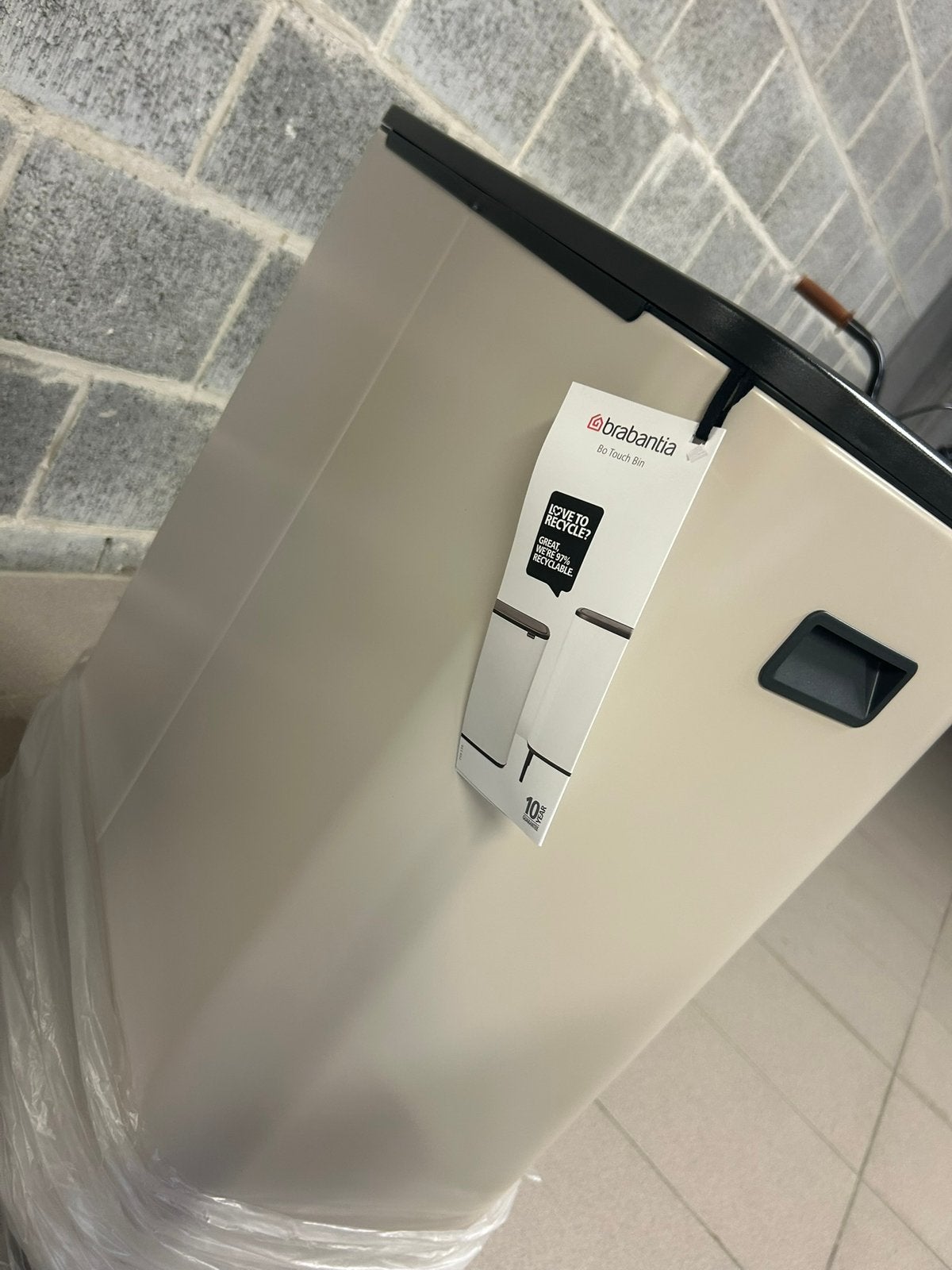 Poubelle Brabantia bo touch 2 x 30 l, Enlèvement ou Envoi, Comme neuf