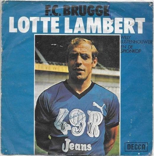 willy lustenhouwer  - f.c. brugge - lotte lambert + handtek., Enlèvement ou Envoi