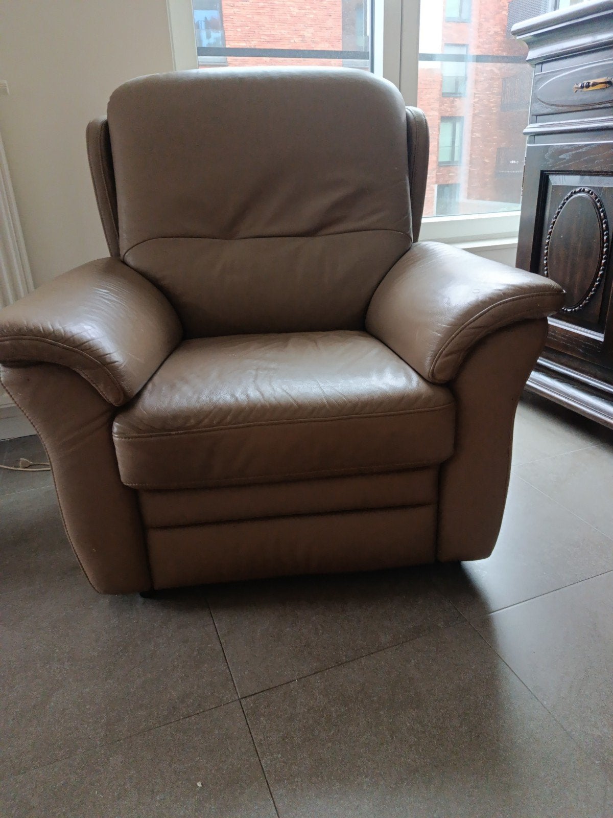 1 persoons zetel leder, Ophalen