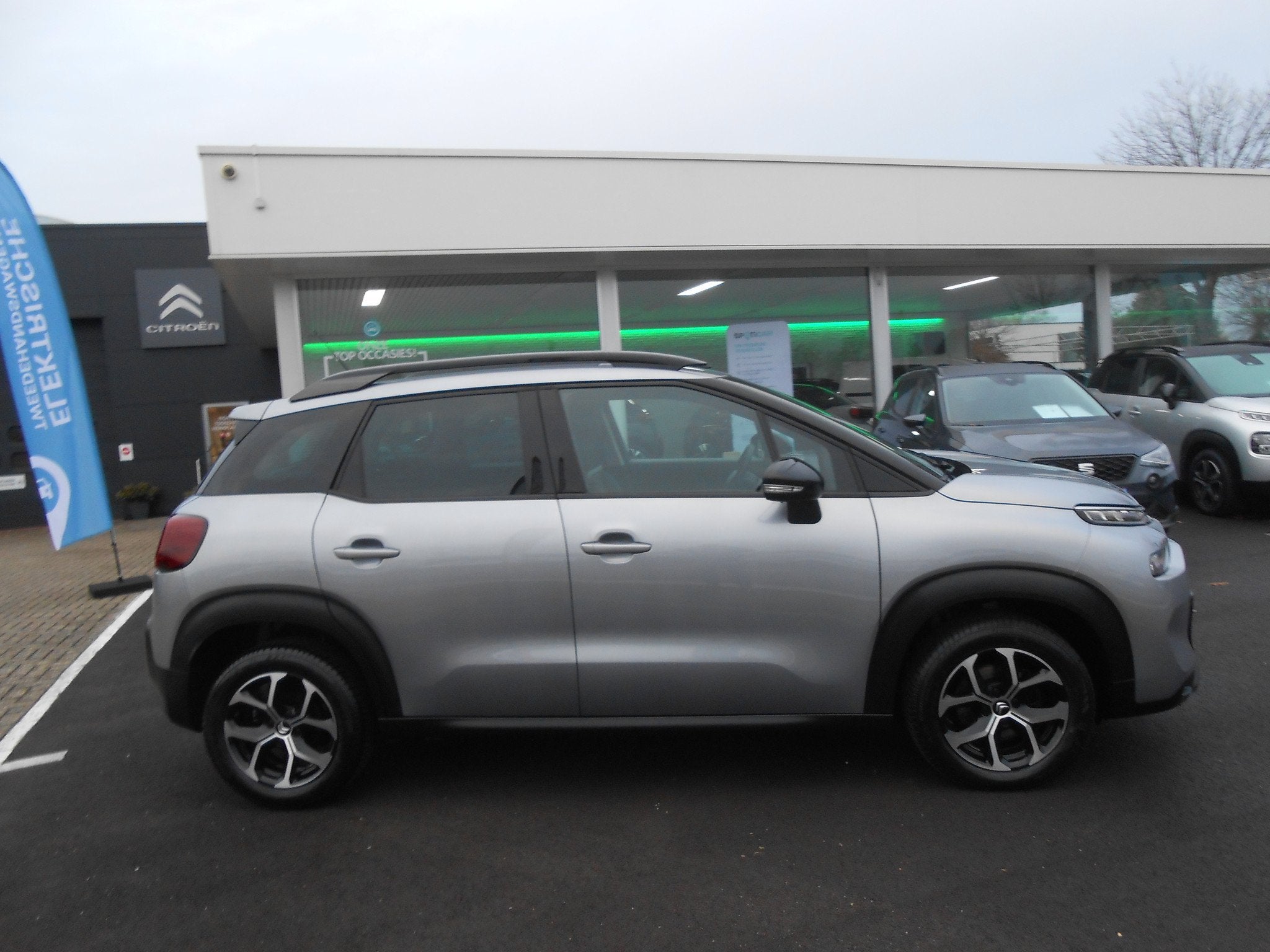 Citroën C3 Aircross 1.2 PURETECH AUTOMAAT - WAARBORG, Autos, Argent ou Gris, Achat, Climatisation automatique, 4 portes