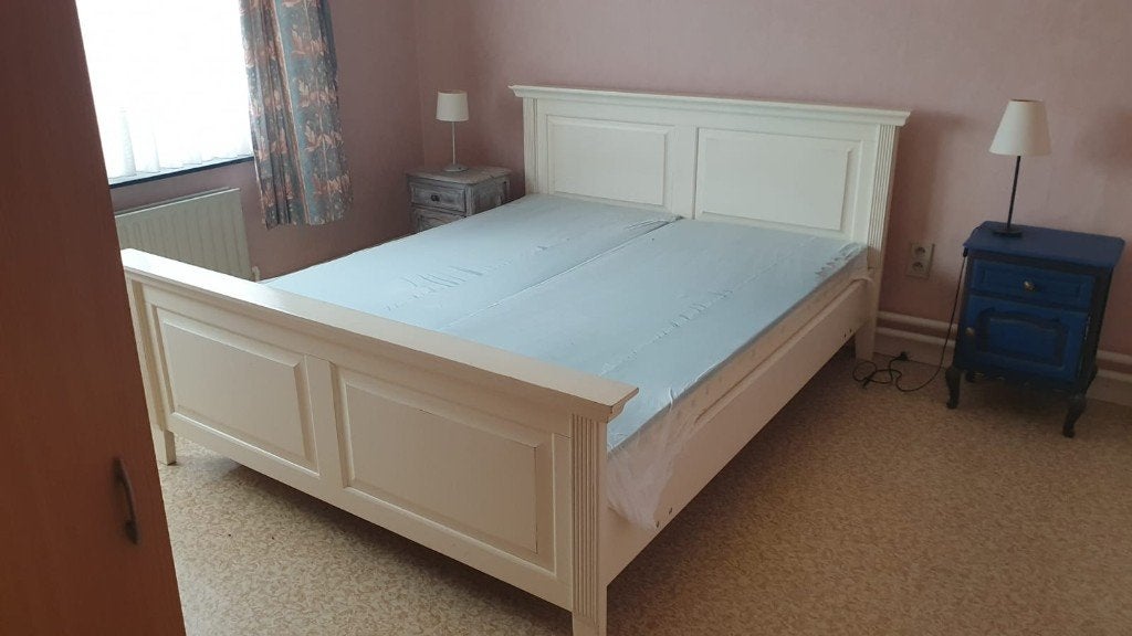 bed hout, Ophalen, Gebruikt, Tweepersoons, Hout