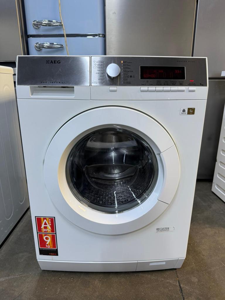 Wasmachine Aeg A+++ 9 kg met GARANTIE, Elektronische apparatuur, Wasmachines, Ophalen, Zo goed als nieuw
