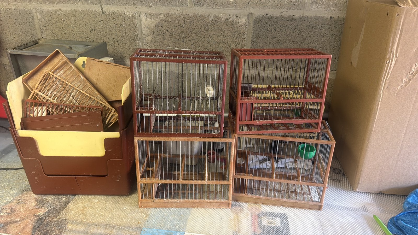Vogelkooi met uitneembare lade, Dieren en Toebehoren, Ophalen of Verzenden, Zo goed als nieuw