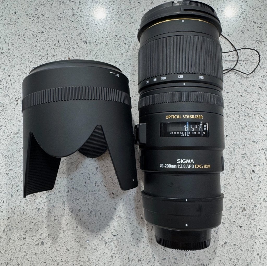 Objectif Sigma DG 70-200 mm f/2.8 APO HSM EX DGOS pour Nikon, TV, Hi-fi & Vidéo, Photo | Lentilles & Objectifs, Sigma, Enlèvement ou Envoi