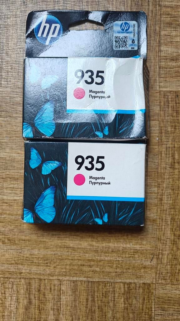 2x Originele HP 935 Magenta Inktcartridges – Nieuw in doos, Ophalen of Verzenden, Nieuw, Cartridge, Hp