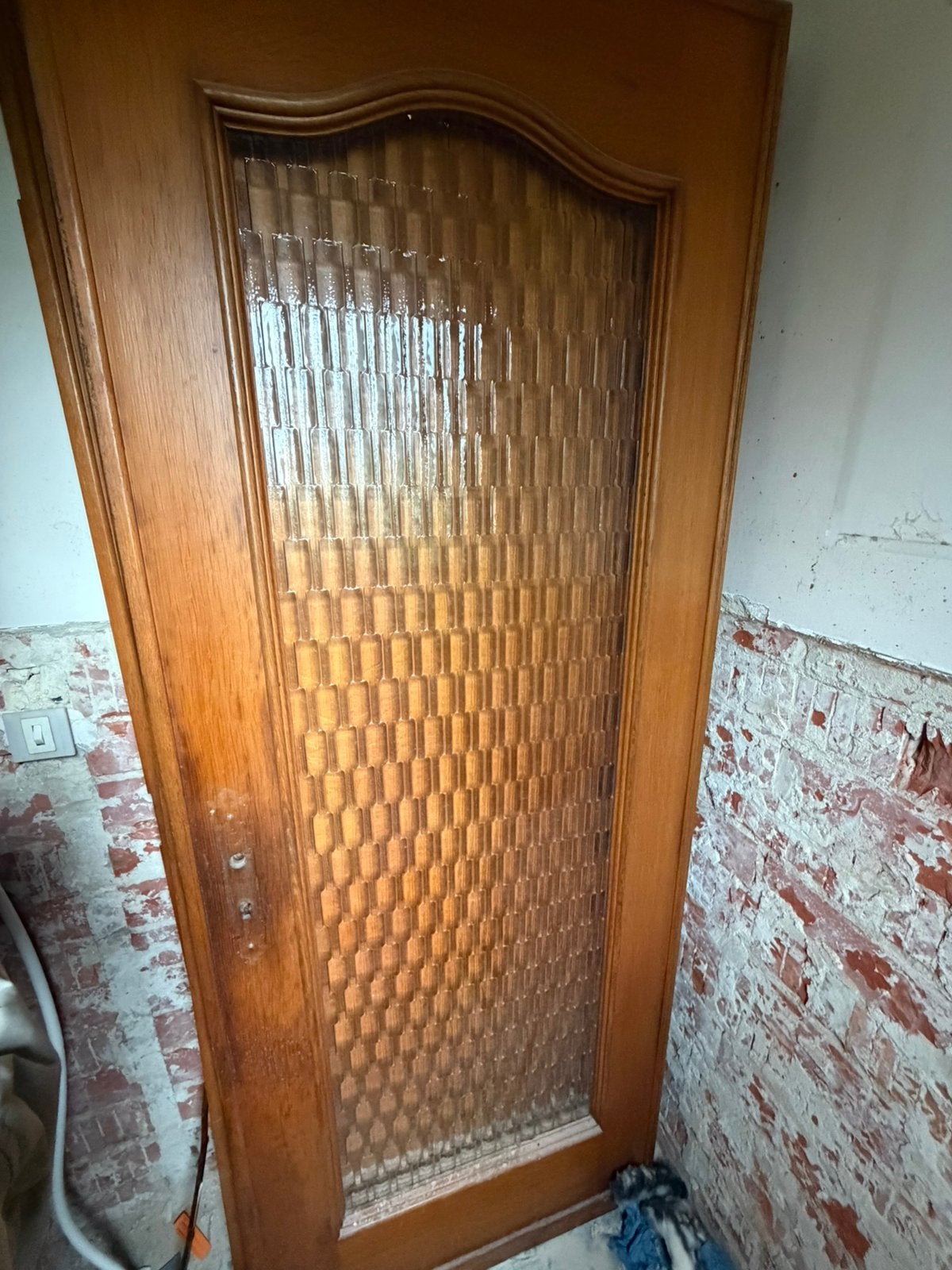 Porte interieure chene, Bricolage & Construction, Comme neuf, Enlèvement, Vitre comprise, Bois