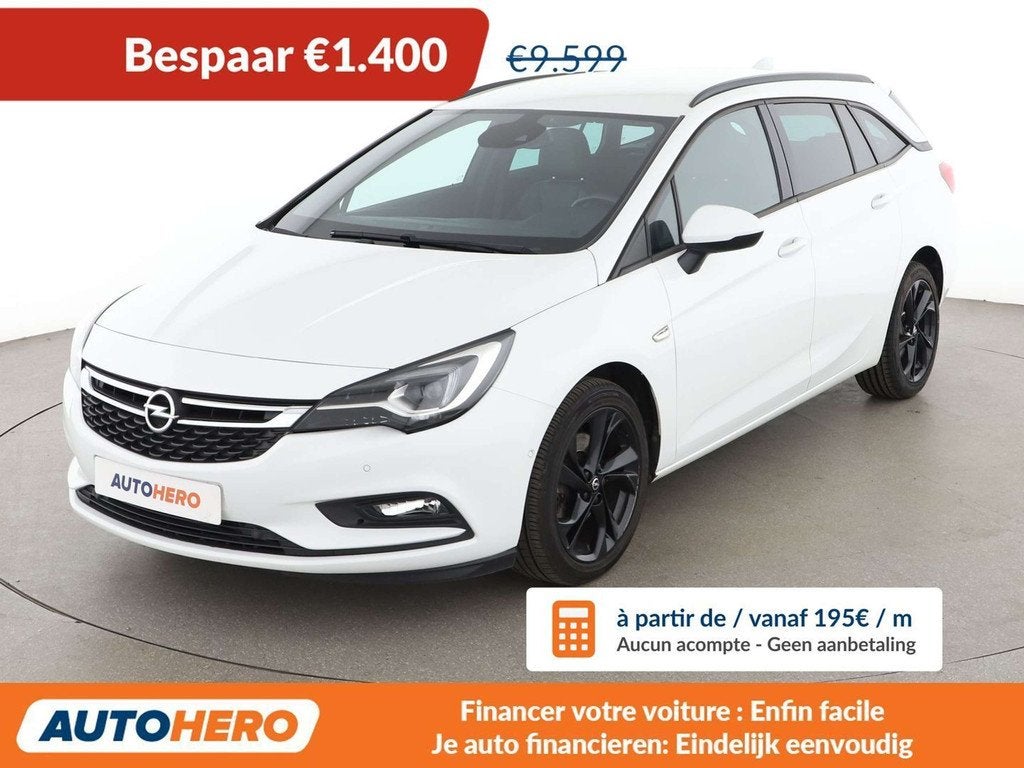 Opel Astra 1.6 CDTI ON Start/Stop (bj 2018), Gebruikt, Zwart, 136 pk, Wit