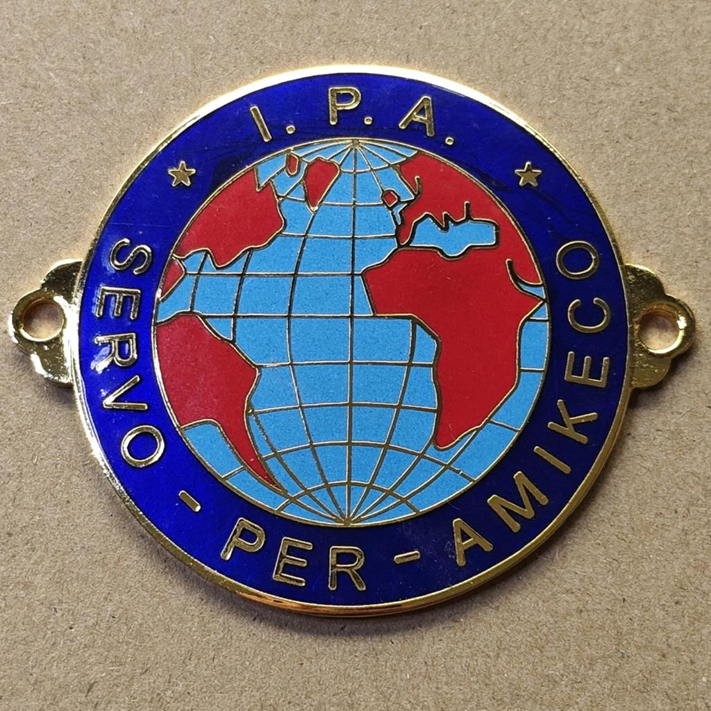 Insigne de voiture vintage en émail de la police internation, Enlèvement ou Envoi, Emblème ou Badge