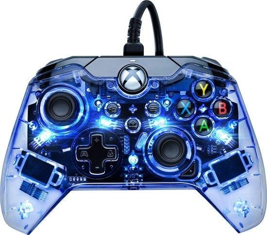 Xbox Controller - Transparant met ledverlichting, Consoles de jeu & Jeux vidéo, Consoles de jeu | Xbox | Accessoires, Enlèvement