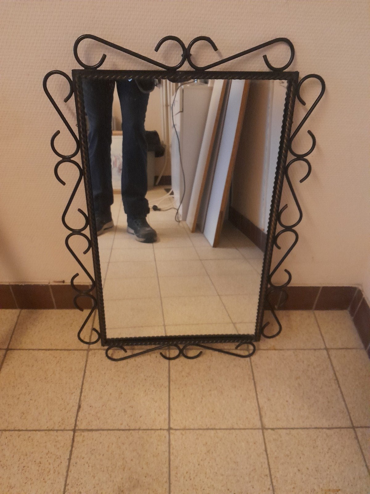 miroir en fer forgé, Maison & Meubles, Enlèvement