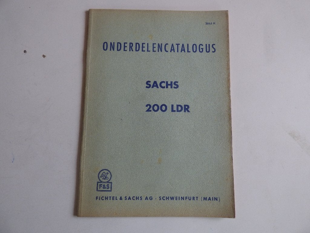 LISTE DES PIÈCES SACHS 200 LDR 364,6 H, Motos, Enlèvement ou Envoi