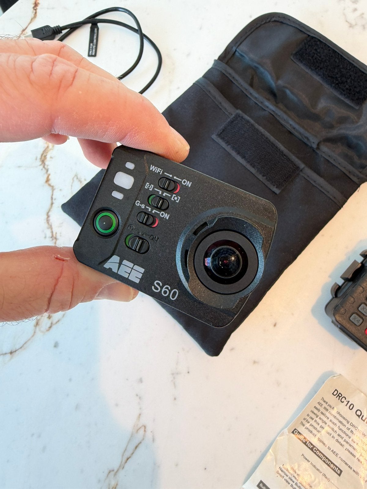 AEE S60 actioncam complete – WiFi remote, LCD, waterpr case, Enlèvement, Utilisé, Autres marques