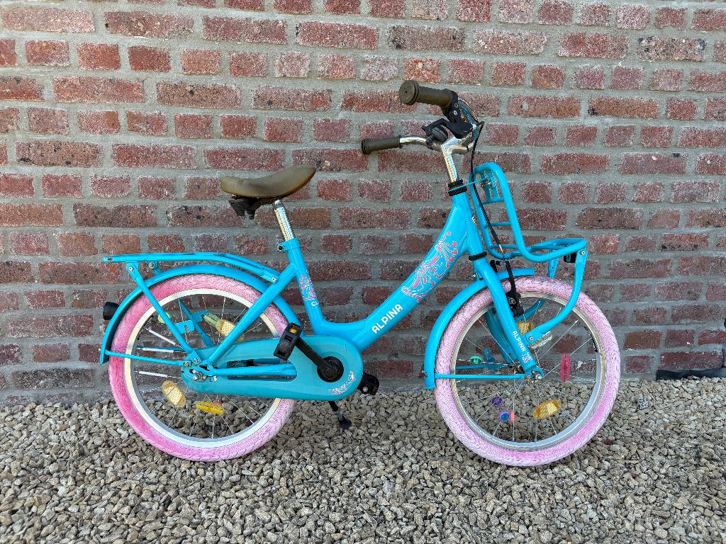 Meisjesfiets 4 - 6 jaar, Fietsen en Brommers, Ophalen, Gebruikt, 16 tot 20 inch, Alpina