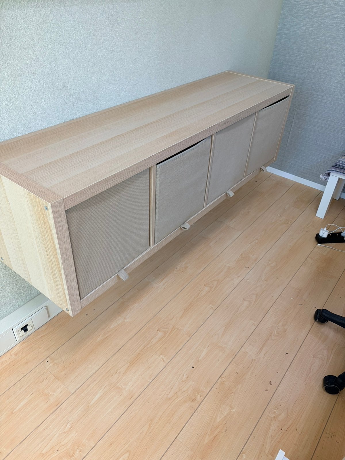 Ikea Kallax kast met 4 bakken, Huis en Inrichting, Ophalen, Zo goed als nieuw