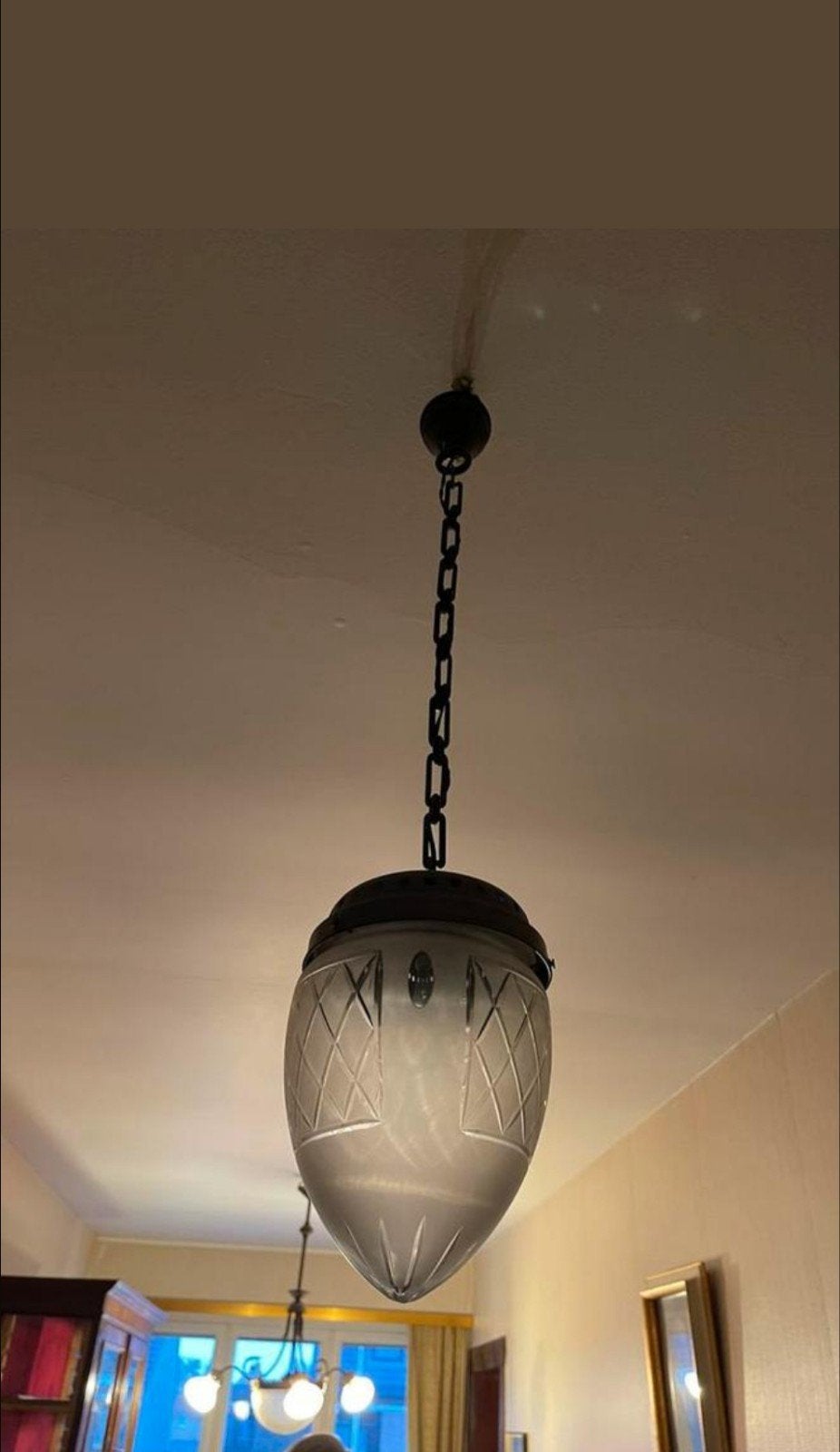 Art Deco hanglamp, Ophalen